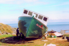 498: Red Island. Building the "Red Island Rose". (circa 2000) [courtesy of Madonna (Bishop) Mulrooney]